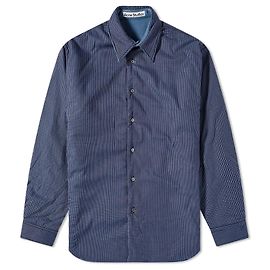 Acne Studios Jaqueta camisa acolchoada reversível Oddy Azul Xadrez Azul