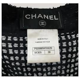 Chanel-Chanel Twin-Set mit Camisole-Cardigan und schwarzer Mesh-Applikation-Schwarz