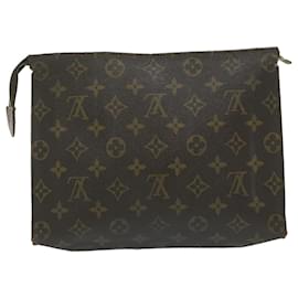 Louis Vuitton-Toilette Poche Louis Vuitton Monogram 26 Bolsa M47542 LV Auth 64042-Monograma