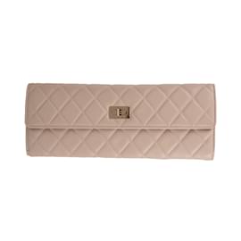 Chanel-Chanel Quilted Leather Jewelry Pouch-Pink