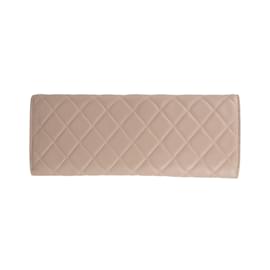 Chanel-Chanel Quilted Leather Jewelry Pouch-Pink