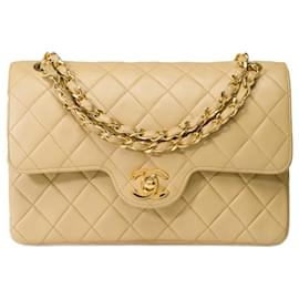 Chanel-Sac Chanel Timeless/Classic in Beige Leather - 101727-Beige