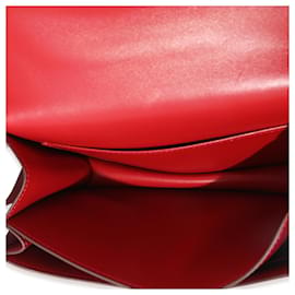 Hermès-Hermes Rouge Casaque Swift Constance 18 GHW-Rouge