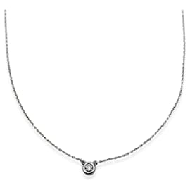 Tiffany & Co-TIFFANY & CO. Elsa Peretti Diamond By The Yard Einzeldiamant-Anhänger in Silber-Andere