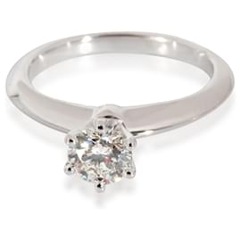 Tiffany & Co-TIFFANY & CO. Solitaire Engagement Ring In Platinum .40 ctw.-Other