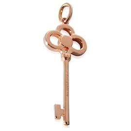 Tiffany & Co-TIFFANY & CO. Key Pendant in 18k Rose Gold 0.11 ctw-Other