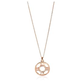 Tiffany & Co-TIFFANY & CO. Atlas pendant in 18k Rose Gold 0.02 ctw-Other