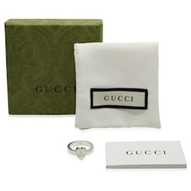 Gucci-Anello a cuore Gucci Trademark in argento sterling-Altro
