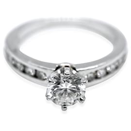Tiffany & Co-TIFFANY & CO. Diamond Engagement Ring in Platinum G VVS1 1.05 ctw-Other