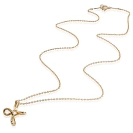 Tiffany & Co-TIFFANY & CO. Elsa Peretti Vintage Infinity Cross,18k Yellow Gold on a Chain-Other