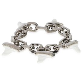 Pulsera chapada en paladio con dientes de tiburón de resina de Burberry Otro