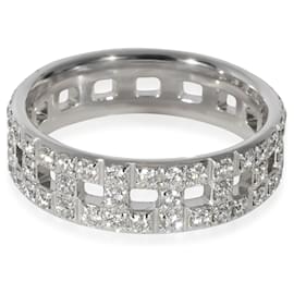 Tiffany & Co-TIFFANY & CO. Anel de diamante Tiffany True em 18K ouro branco 0.99 ctw-Outro