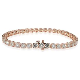 Autre Marque-James Allen Round F-G/VS1-VS2 Diamond tennis bracelet in 14k Rose Gold 10/1 ctw-Other