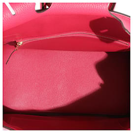 Hermès-Hermès Clemence Rose Extreme Birkin 30 GHW-Pink