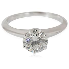 Tiffany & Co-TIFFANY & CO. Diamond Engagement Ring in Platinum I VVS2 1.29 ctw-Other