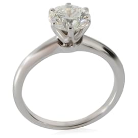 Tiffany & Co-TIFFANY & CO. Diamond Engagement Ring in Platinum I VVS2 1.29 ctw-Other