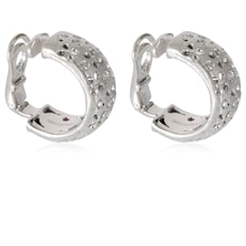 Roberto Coin-Roberto Coin Granada Clip On Hoop Earrings in 18K white gold 3/8 ctw-Other