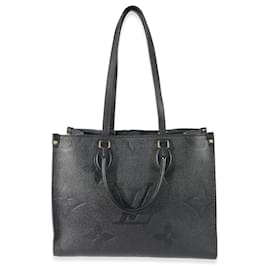 Louis Vuitton-Louis Vuitton Schwarzes Monogramm Empreinte Giant Onthego MM-Schwarz