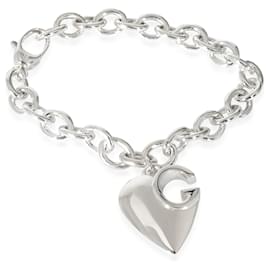 Gucci-Gucci GG Cutout Heart Charm Bracelet in Sterling Silver-Other