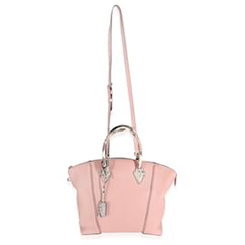 Louis Vuitton-Louis Vuitton Python Trim Pink Leather Soft Lockit MM-Pink