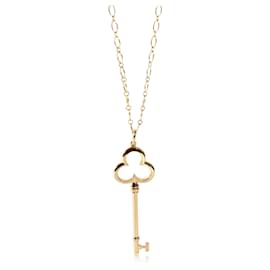 Tiffany & Co-TIFFANY & CO. Halskette mit Kleeblatt-Schlüsselanhänger in 18kt Gelbgold-Andere