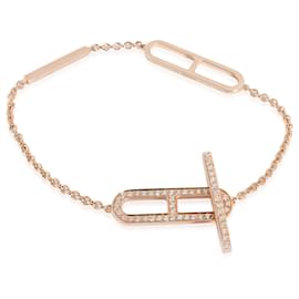 Hermès-Hermes Ever Chaine D'Ancre Bracelet, petit modèle en 18or rose kt 0.37ctw-Autre