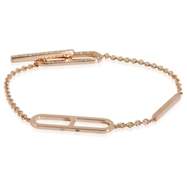 Hermès-Hermès Ever Chaine D'Ancre Bracelet, Small Model in 18KT Rose Gold 0.37ctw-Other