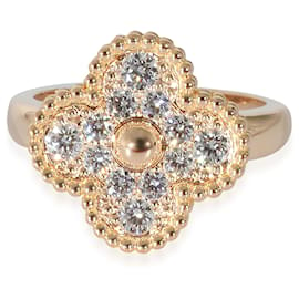 Van Cleef & Arpels-Anello con diamanti Alhambra di Van Cleef & Arpels 18k Rose Gold 0.48 ctw-Altro