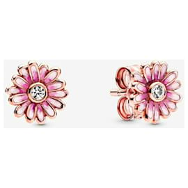 Pandora-Pandora daisy earrings-Pink