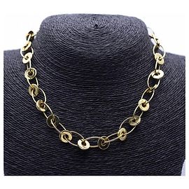 Autre Marque Collar de aros en Oro amarillo Dorado