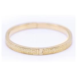 Autre Marque-Greek style rigid gold bracelet.-Dorado