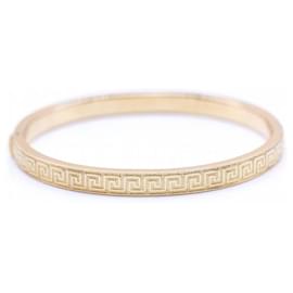 Autre Marque-Greek style rigid gold bracelet.-Dorado