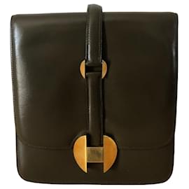 Hermès-Hermes bag 2002 in green box leather-Green