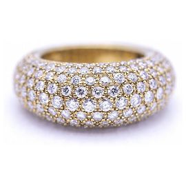 Autre Marque Ring in gold and diamond paveé. Golden