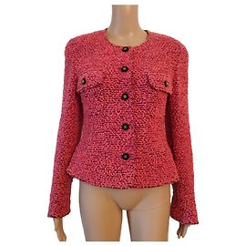 Chanel jacket in pink wool 94to Pink