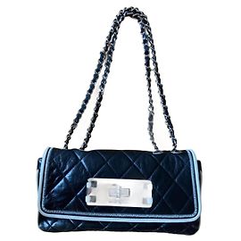 Chanel Cruise Lambskin Handbag Black Black