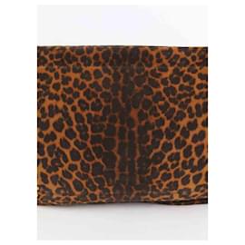 Jerome Dreyfuss-Leather Clutch Bag-Brown