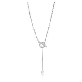 Hermès-Hermès Finesse Fashion Necklace in 18K white gold 0.55 ctw-Other