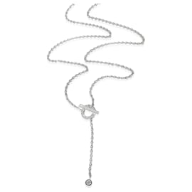 Hermès-Hermès Finesse Fashion Necklace in 18K white gold 0.55 ctw-Other
