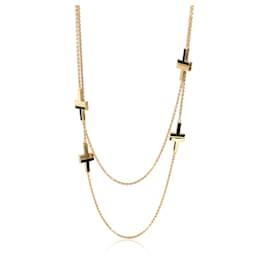 Tiffany & Co-Tiffany T Black Onyx Station Halskette in 18K Gelbgold-Andere