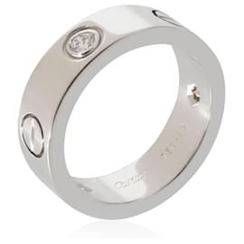 Cartier-Cartier Love Ring , 3 Diamantes (ORO BLANCO)-Otro