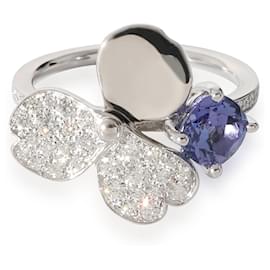 Tiffany & Co-TIFFANY & CO. Paper Flowers Tanzanite Fashion Ring in  Platinum 0.3 ctw-Other