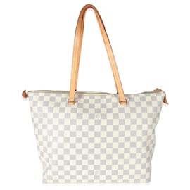 Louis Vuitton-Louis Vuitton Damier Azur Toile Iena MM-Bleu,Beige