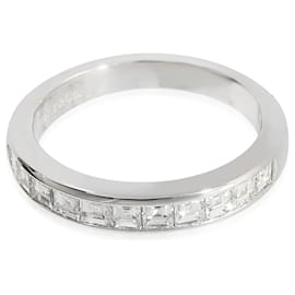 Tiffany & Co-TIFFANY & CO. Ehering zur halben Ewigkeit aus Platin 0.71 Ctw-Quadratdiamanten-Andere
