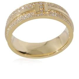 Tiffany & Co-TIFFANY & CO. Bague Tiffany T 18K or jaune  0.61 ctw-Autre