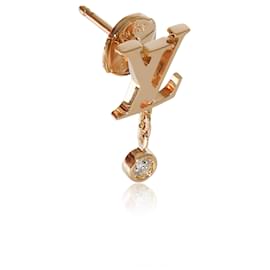 Louis Vuitton-Louis Vuitton Idylle Blossom Einzeldiamant-Ohrring in 18K Gelbgold 0.03 ctw-Andere