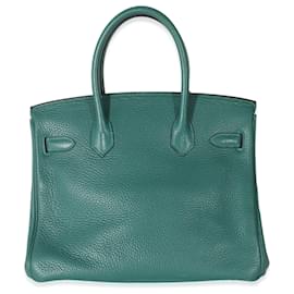 Hermès-Hermès Clemence Malachite Birkin 30 GHW-Green
