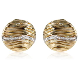 Roberto Coin-Roberto Coin Elefantino Diamond Earrings in 18k yellow gold 0.1 ctw-Other