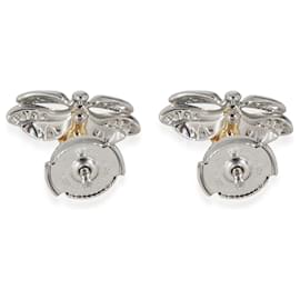 Tiffany & Co-TIFFANY & CO. Paper Flowers Diamonds & Spessartine Firefly Earrings in Platinum-Other