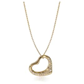 Tiffany & Co-TIFFANY & CO. Elsa Peretti Open Heart Pendant in 18k yellow gold 0.8 ctw-Other